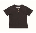 T-shirt Rib junior katoen bruin maat 62