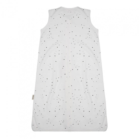 trappelzak Dots junior 110 cm katoen wit/zwart