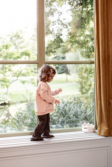 trui Hotel Life meisjes katoen roze maat 3-4 jaar