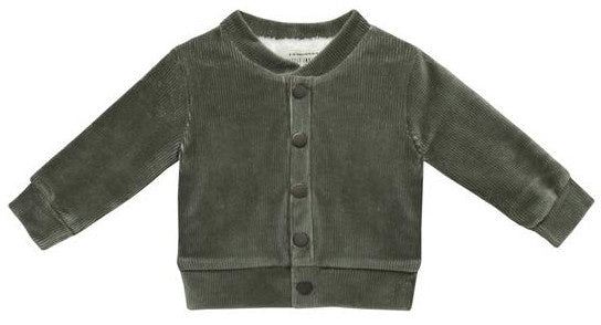 Little indians Vest junior corduroy/katoen groen maat 50