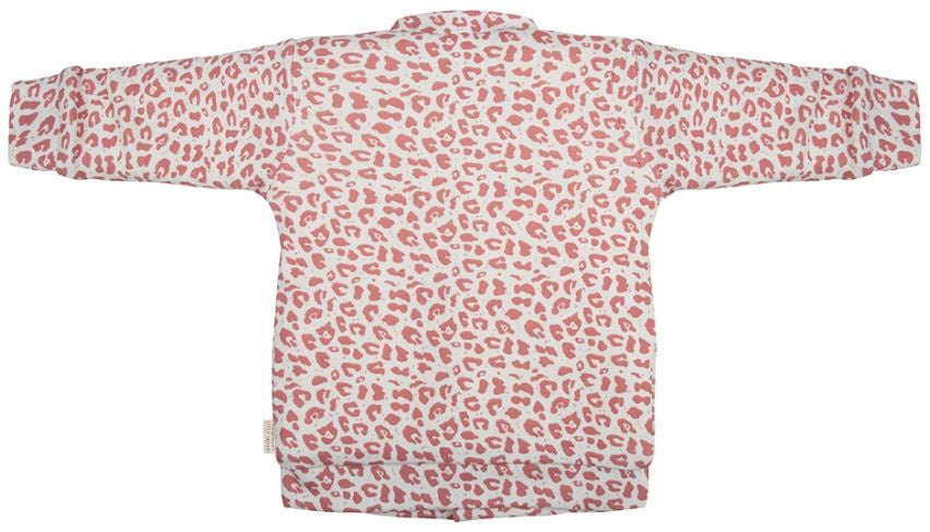 vest Leopard meisjes katoen roze/wit maat 80