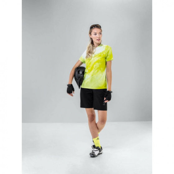 fietsbroek Swift CSL dames polyamide zwart maat 34