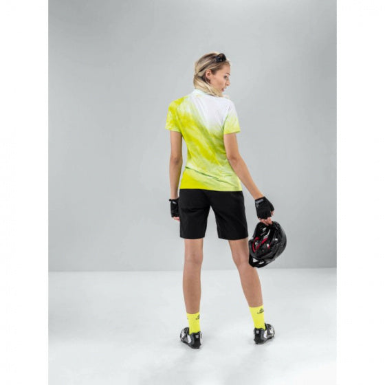 fietsbroek Swift CSL dames polyamide zwart maat 34