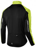 fietsjack Hybride heren polyester/elastaan lime maat 46