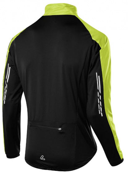 fietsjack Hybride heren polyester/elastaan lime maat 46