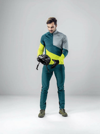 fietsjack Trace heren polyester lichtgroen maat 48