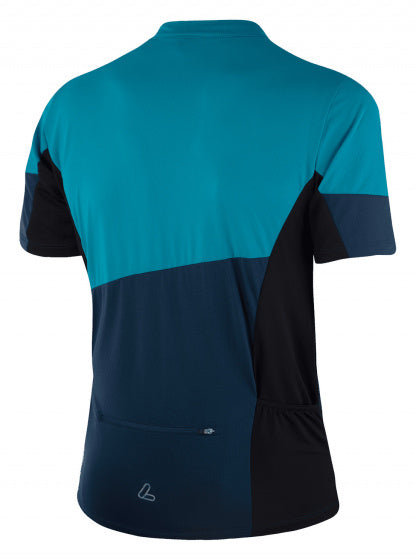 fietsshirt Block heren polyester blauw maat L