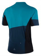 fietsshirt Block heren polyester blauw maat XL