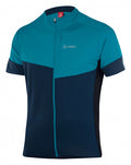 fietsshirt Block heren polyester blauw maat L