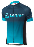 fietsshirt FZ Messenger heren polyester blauw maat 46