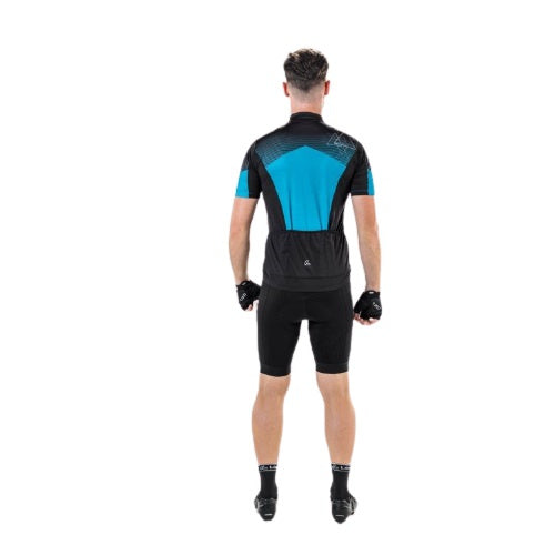fietsshirt FZ Peaks heren polyester blauw maat XL