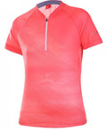 fietsshirt Grunge dames polyester/elastaan roze maat 48