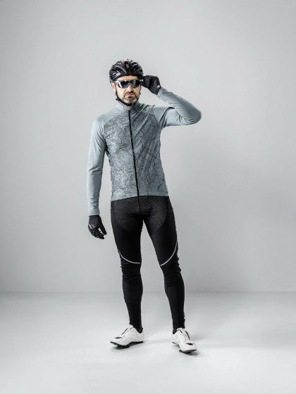 fietsshirt Hotbond RF heren polyester grijs maat 52