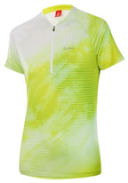 fietsshirt HZ Cloudy dames polyester groen/wit maat 42