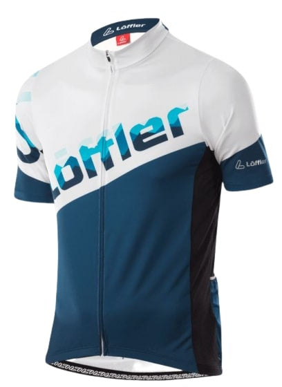 fietsshirt HZ Messenger heren polyester blauw maat 46