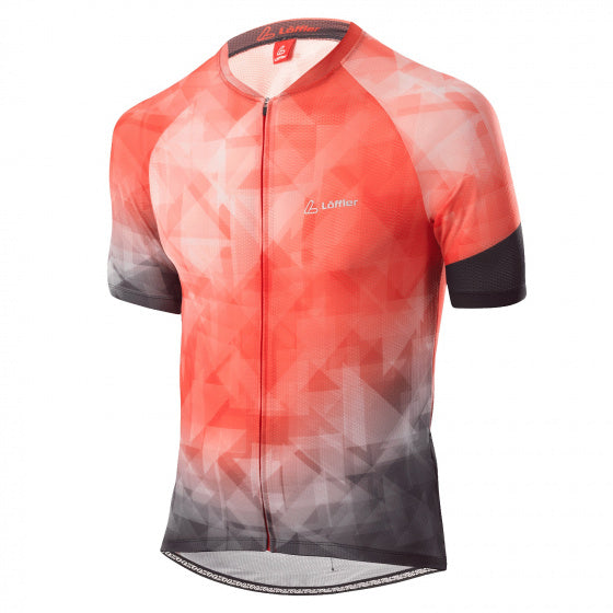 fietsshirt Jersey FZ Aero polyester rood maat 50