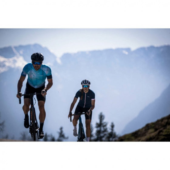 fietsshirt Jersey FZ Pure dames polyester turquoise mt 44