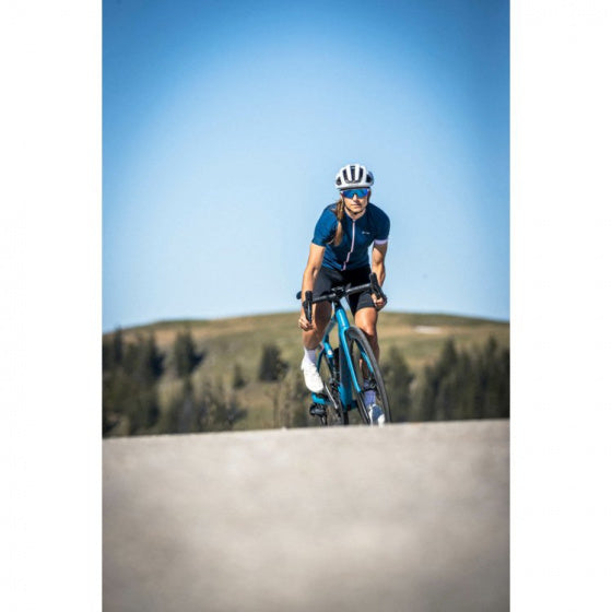 fietsshirt Jersey FZ Pure dames polyester turquoise mt 40