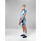 fietsshirt Jersey HZ Grunge dames polyester lichtblauw mt 44