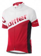 fietsshirt Jersey Messenger heren polyester rood mt 46