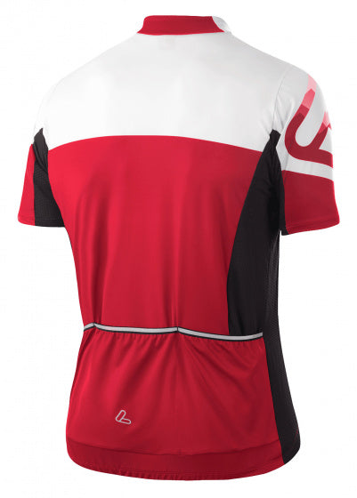 fietsshirt Jersey Messenger heren polyester rood mt 50