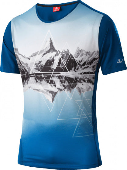fietsshirt Peaks heren polyester donkerblauw maat 56