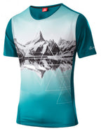 fietsshirt Peaks heren polyester groen maat 4XL