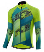 fietsshirt Shalerock heren polyester groen maat 46