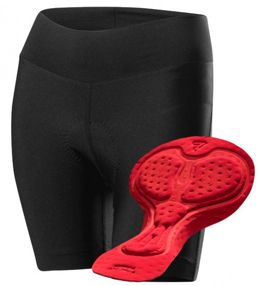 fietsshort dames extra kort polyamide zwart maat 40