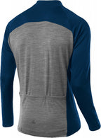 fietstrui heren wol blauw/grijs maat 46