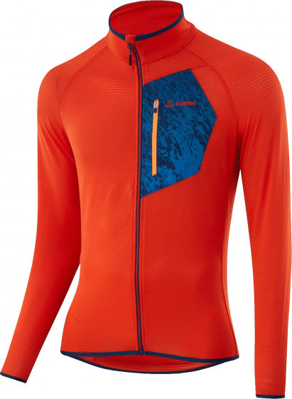 Löffler Outdoorvest heren polyester oranje blauw maat 46