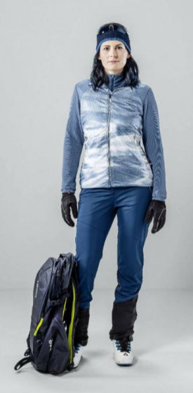 outdoorjas Speed Plactive dames polyester blauw maat 46