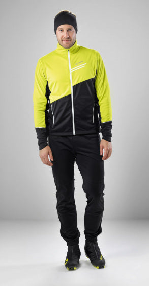 skibroek heren polyester/polyamide zwart maat 48