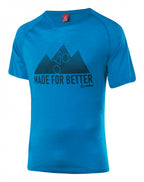 sportshirt heren lyocell/merinowol blauw mt 56