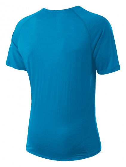 sportshirt heren lyocell/merinowol blauw mt 58