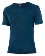 sportshirt heren lyocell/merinowol donkerblauw mt 56