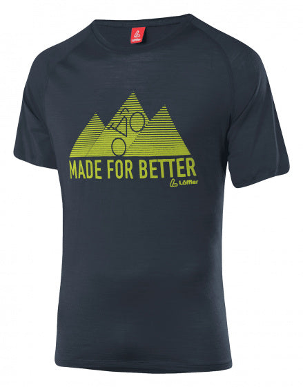 sportshirt heren lyocell/wol grijs/lichtgroen mt 46