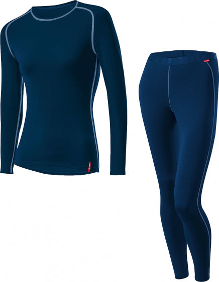 thermoset dames polypropyleen navy 2-delig maat 44