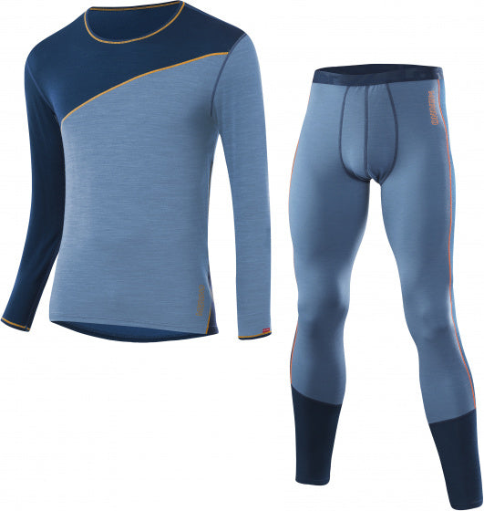 thermoset Transtex heren wol blauw maat 52 2-delig