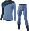 thermoset Transtex heren wol blauw maat 54 2-delig