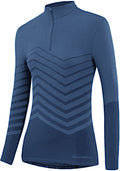 thermoshirt Hybrid dames polypropyleen blauw maat 40/42