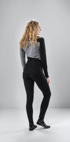 thermoshirt L/S Transtex® Merino dames zwart/grijs maat 34