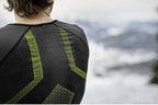 thermoshirt Warm Alpine heren nylon zwart maat 46/48