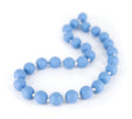 bijtketting Macaron Shorty 25 cm silicone blauw