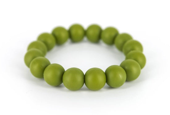 bijtketting Marshmellow 75/7 cm silicone groen
