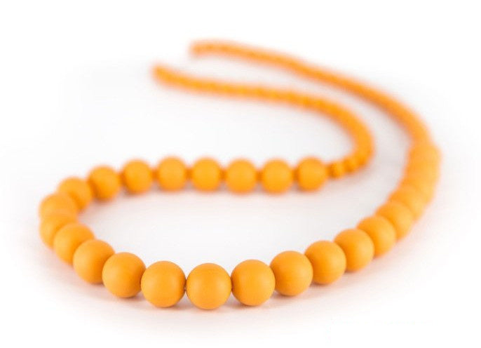 bijtketting Marshmellow 75/7 cm okergeel