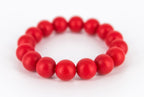 bijtketting Marshmellow 75/7 cm silicone rood