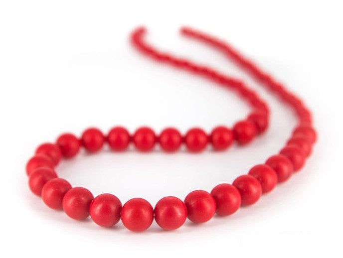 bijtketting Marshmellow 75/7 cm silicone rood