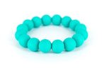 bijtketting Marshmellow 75/7 cm turquoise