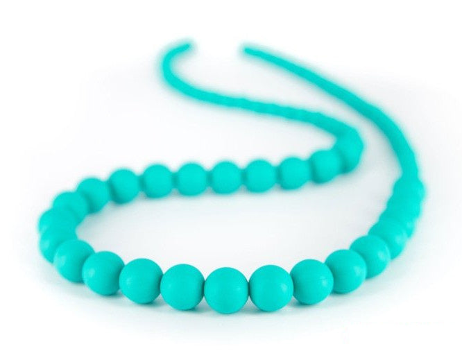 bijtketting Marshmellow 75/7 cm turquoise